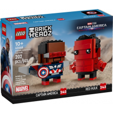 40668 BRICKHEADZ Captain America & Red Hulk